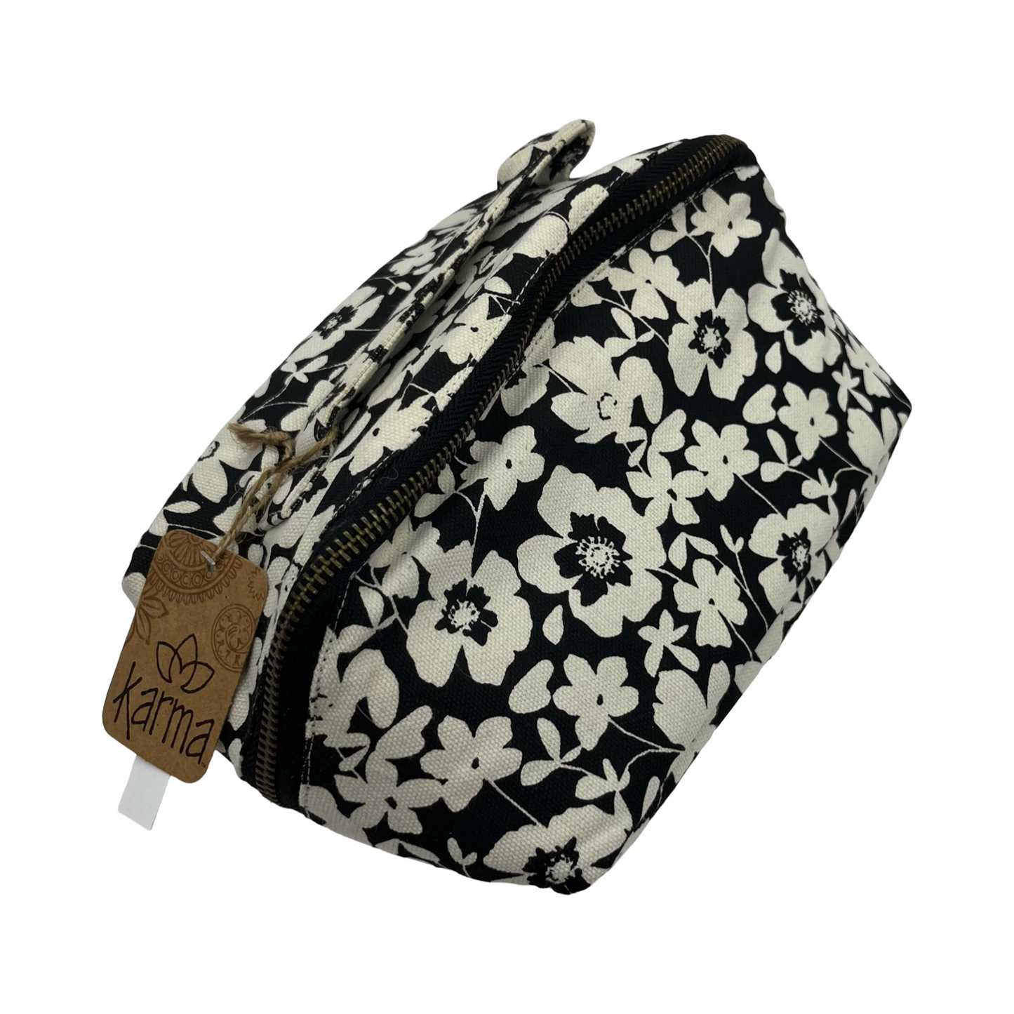 Makeup Bag By Cme In Black & White, Size:Medium