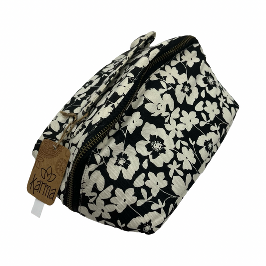 Makeup Bag By Cme In Black & White, Size:Medium