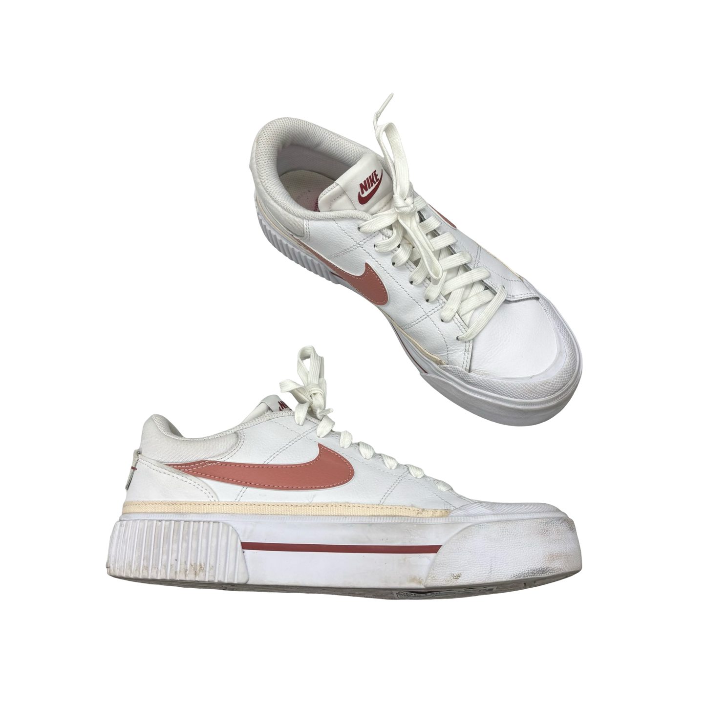 Shoes Sneakers By Nike In Pink & White, Size:8.5