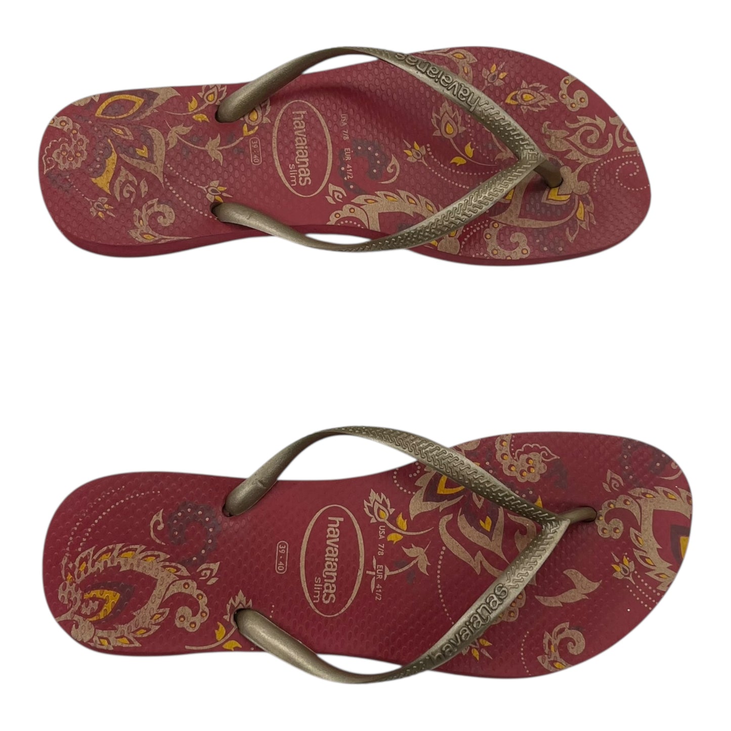 Sandals Flip Flops By Havaianas In Pink, Size:7