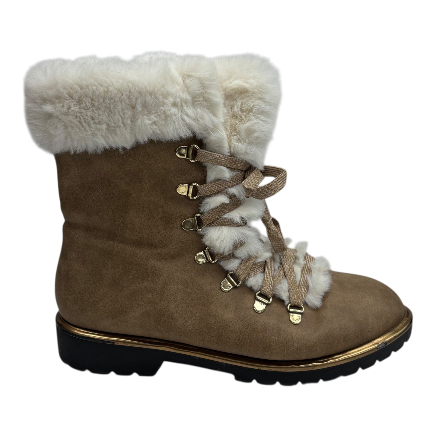 Boots Ankle Flats By A New Day In Brown, Size:12