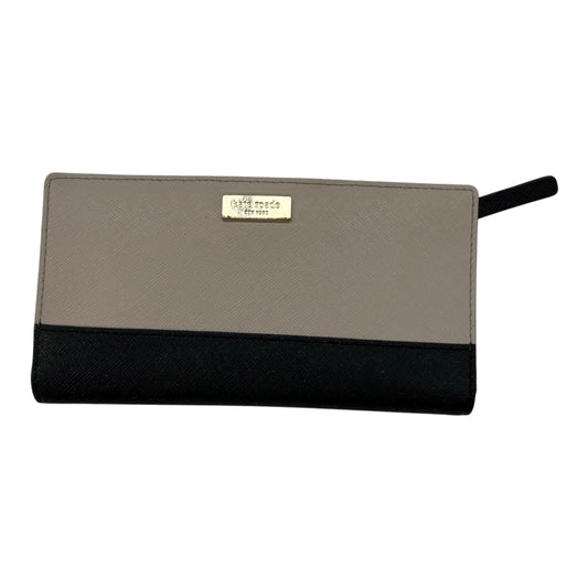 Wallet Designer By Kate Spade In Black & Tan, Size:Medium