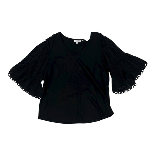 Blouse Ss By Chicos In Black, Size:M