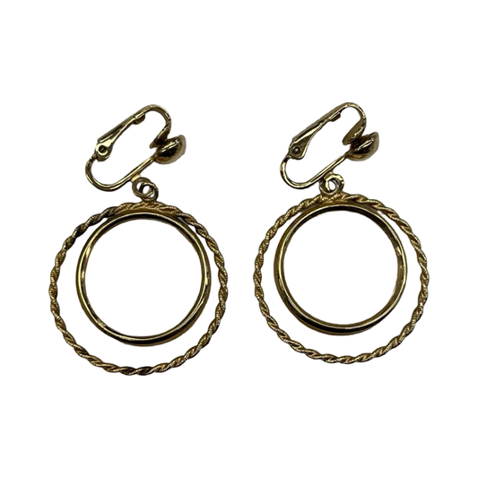 Earrings Clip By Clothes Mentor In Gold