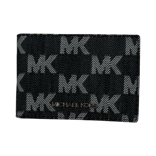 Wallet Designer By Michael Kors In Black & Grey, Size:Small