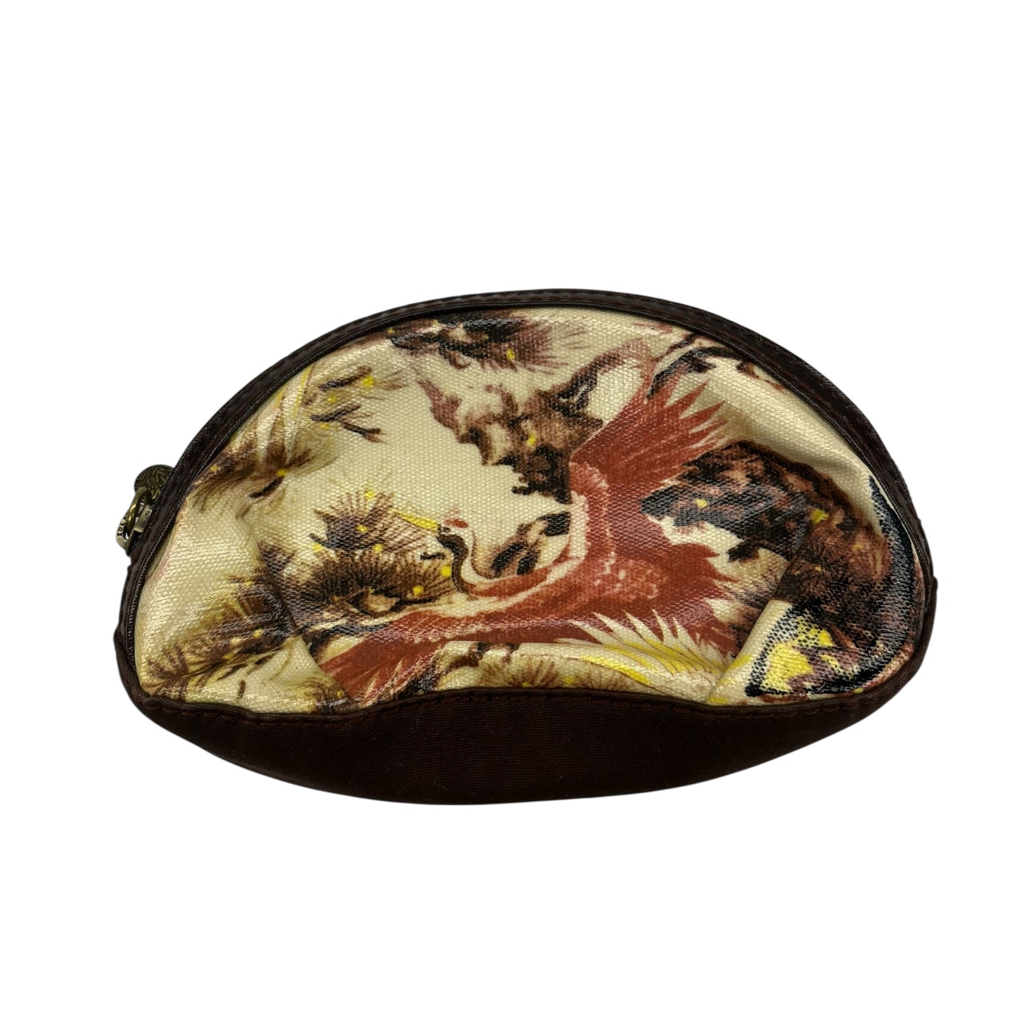 Makeup Bag By Lucky Brand In Brown & Cream, Size:Small