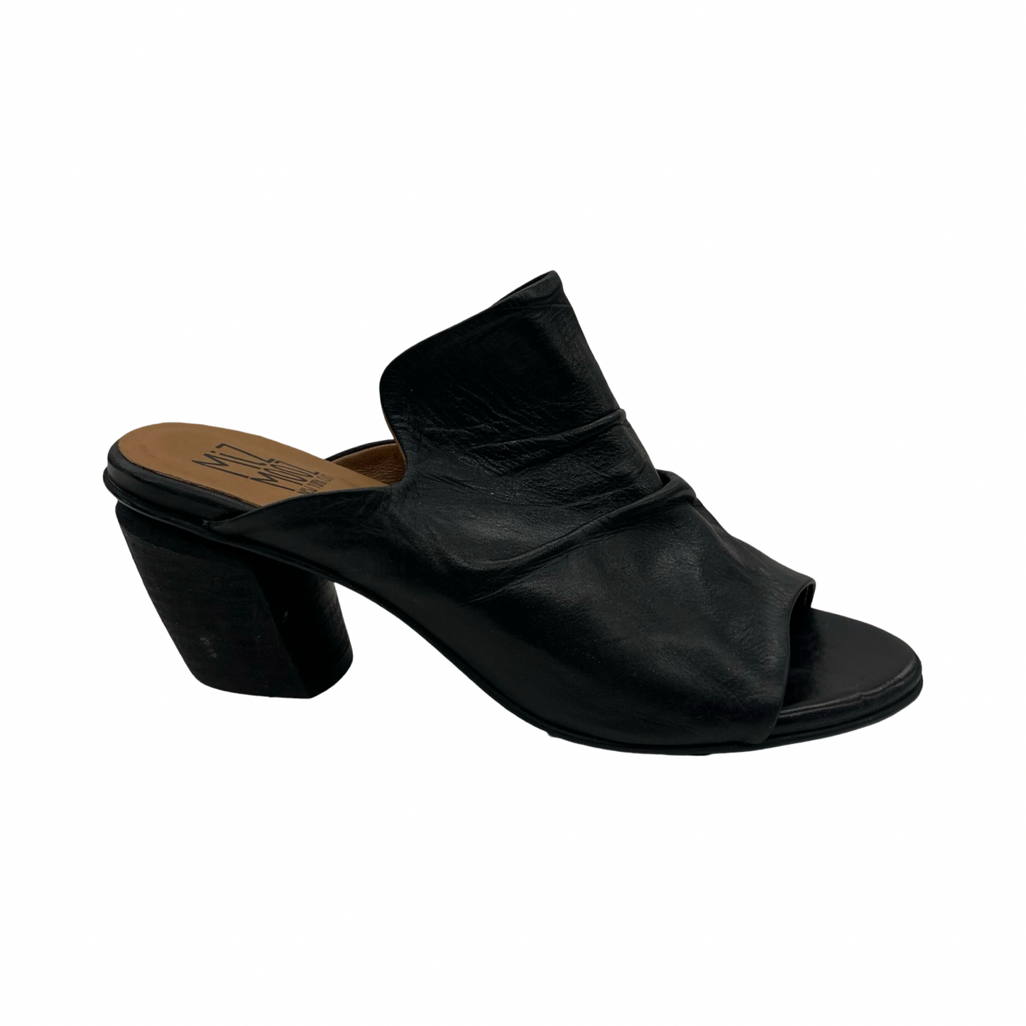 Sandals Heels Block By Miz Mooz In Black, Size:8.5