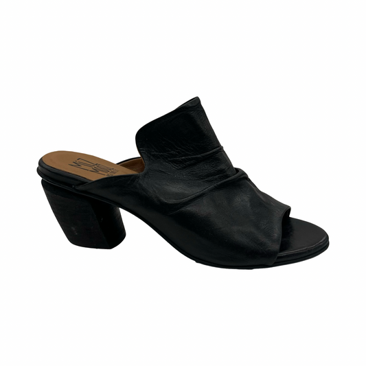 Sandals Heels Block By Miz Mooz In Black, Size:8.5