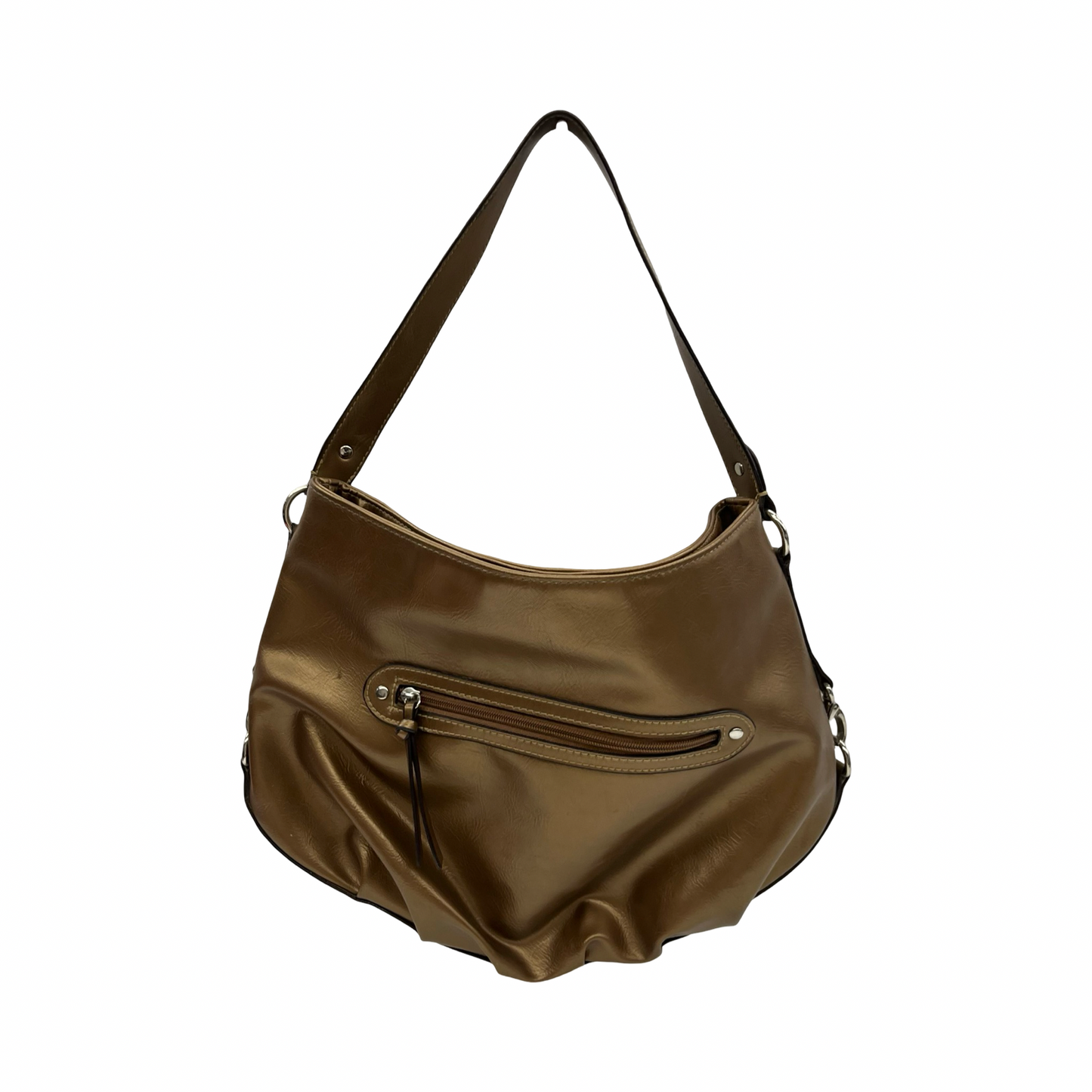 Handbag By Clothes Mentor In Bronze, Size:Medium