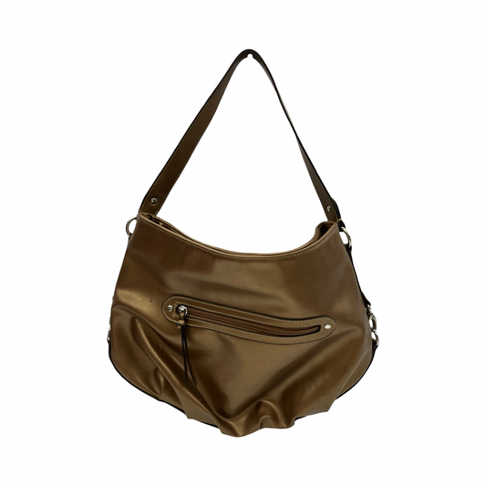 Handbag By Clothes Mentor In Bronze, Size:Medium