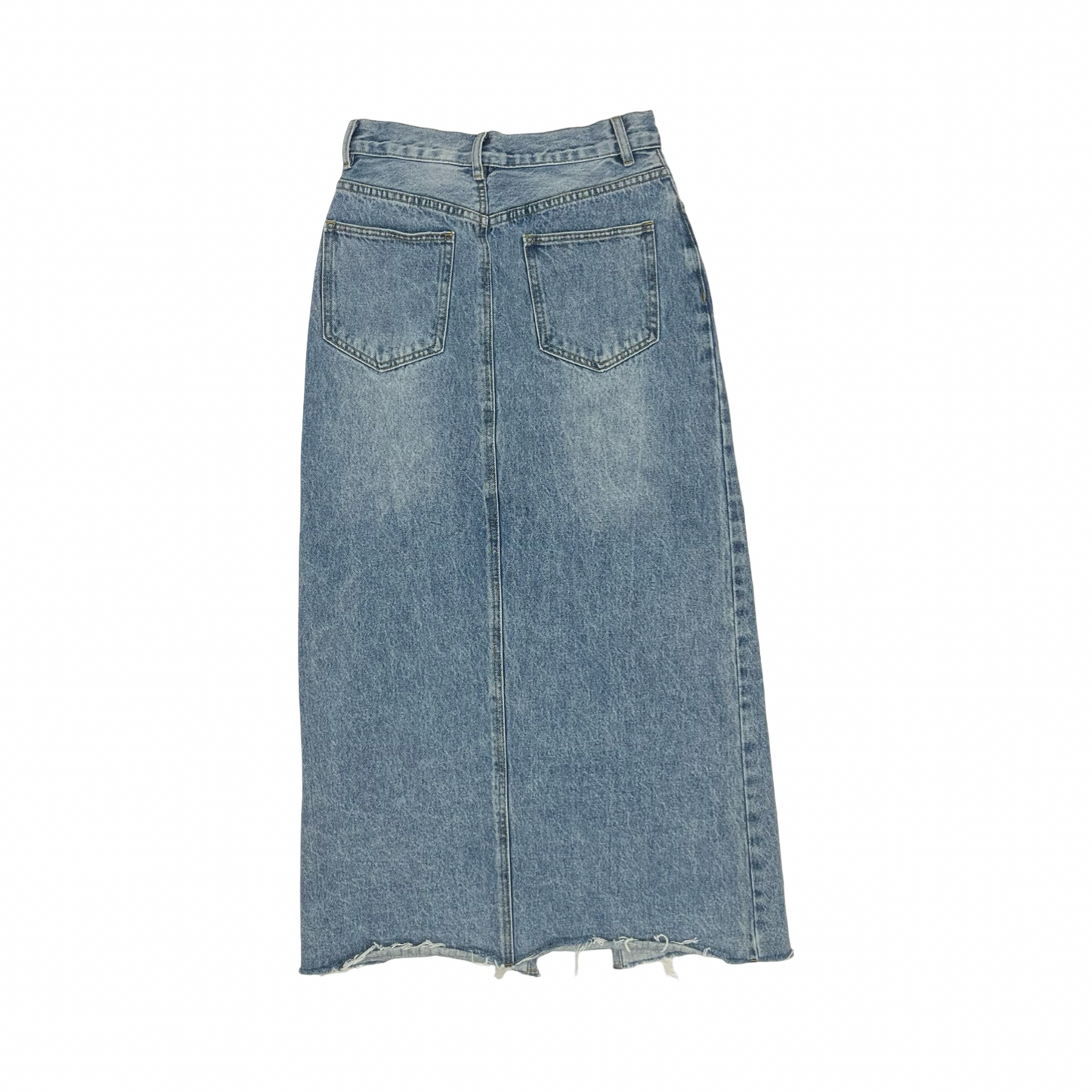 Skirt Midi By Steve Madden In Blue Denim, Size:2