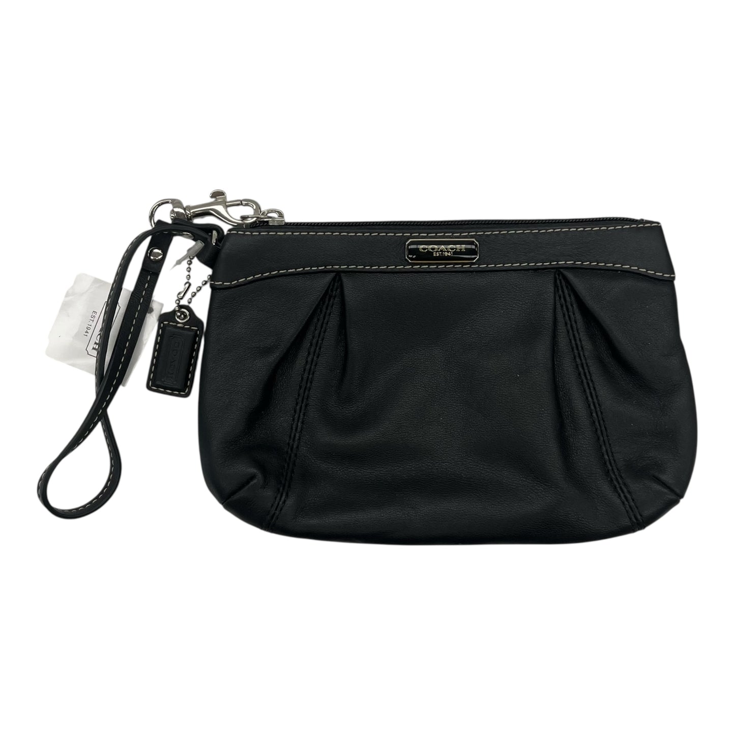Wristlet Designer By Coach In Black, Size:Medium