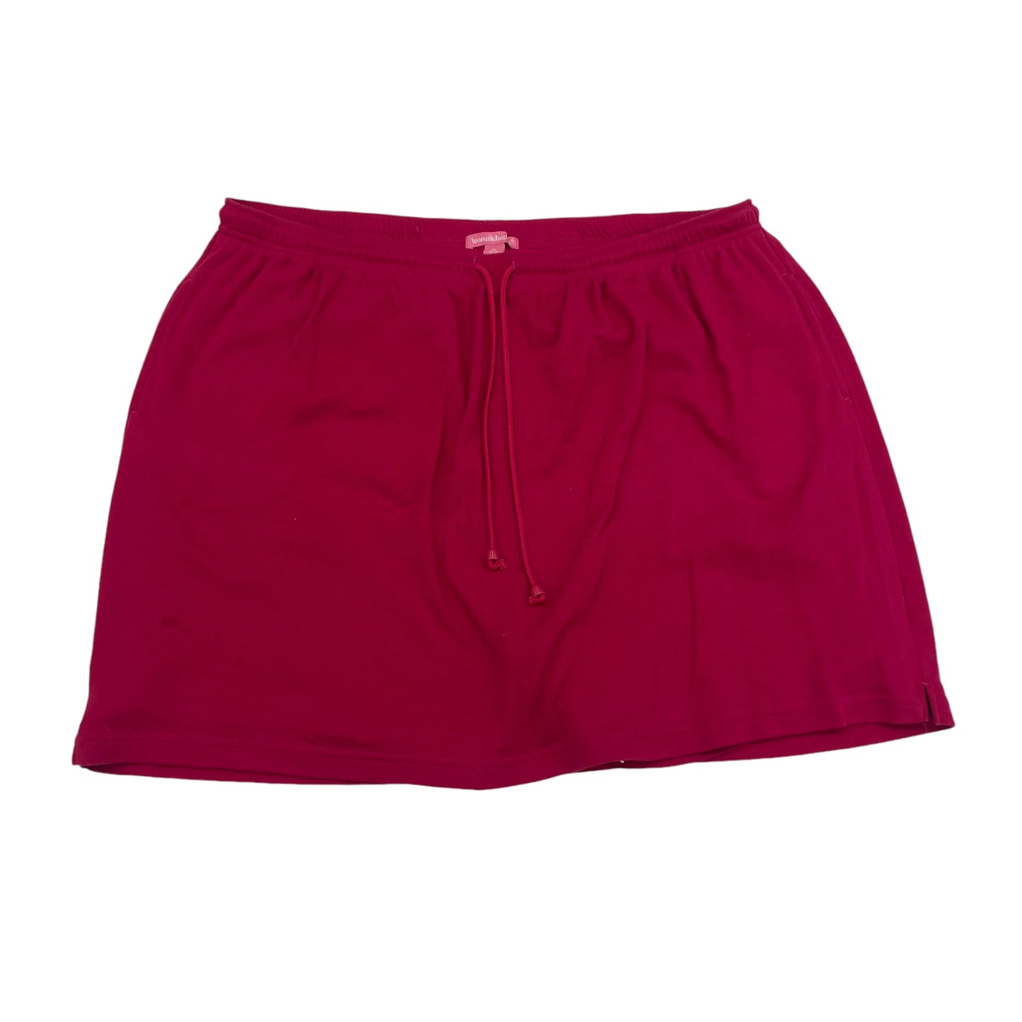 Skirt Mini & Short By Woman Within In Pink, Size:2X