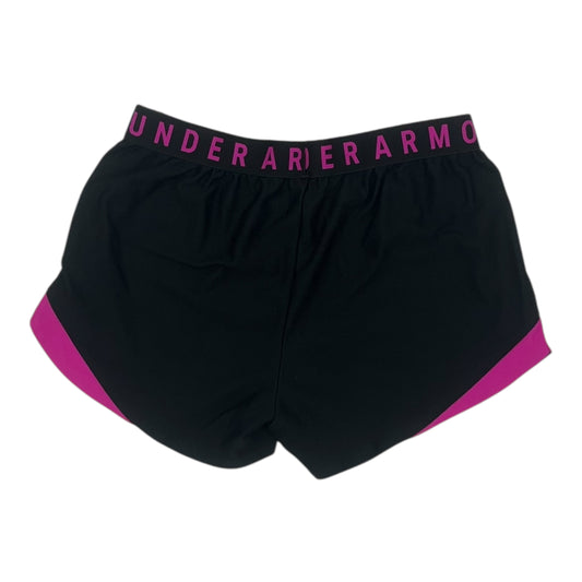 Athletic Shorts By Under Armour In Black & Purple, Size:M