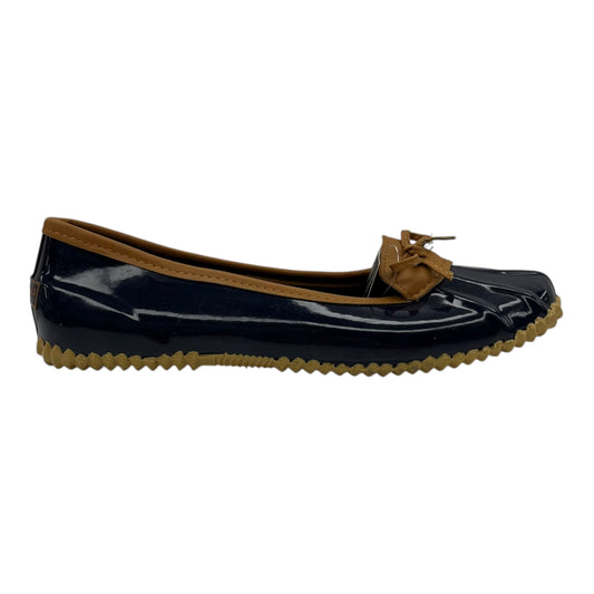 Shoes Flats By London Fog In Navy, Size:8