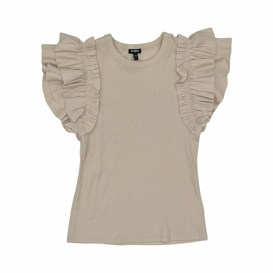 Top Ss By Express In Tan, Size:M