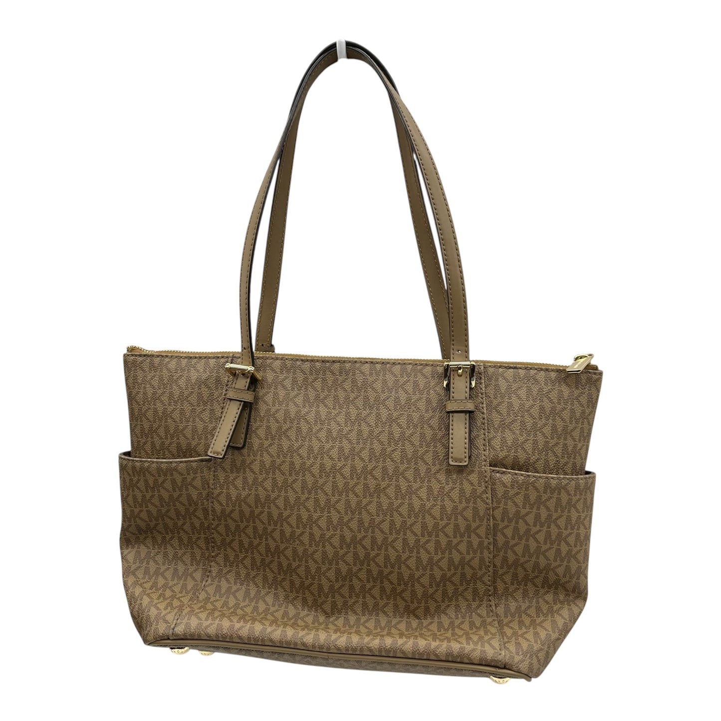 Tote Designer By Michael Kors In Gold, Size:Medium