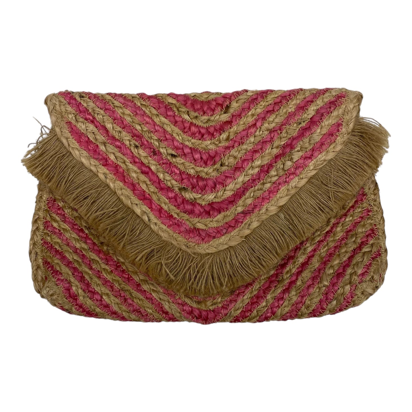 Clutch By Shiraleah In Pink & Tan, Size:Medium