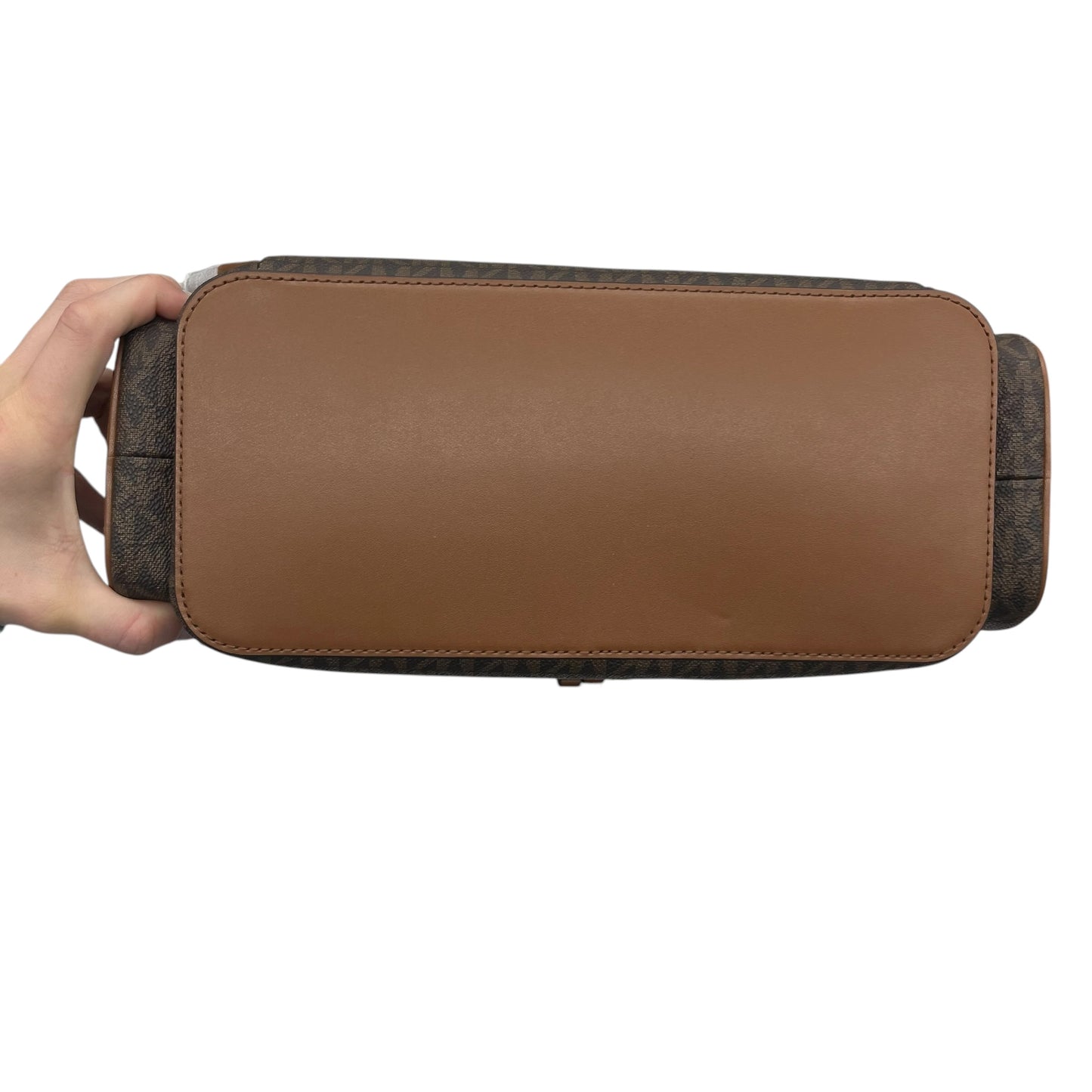 Backpack Designer By Michael Kors In Brown & Tan, Size:Medium