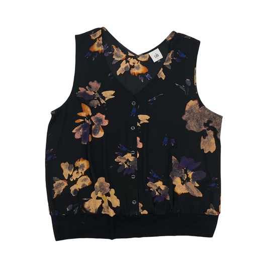 Blouse Sleeveless By Cabi In Black, Size:L