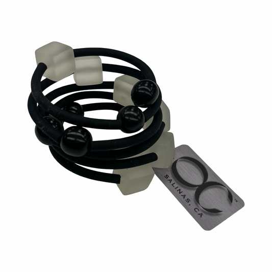 Bracelet Set By Cmc In Black & White, Size:02 Piece Set