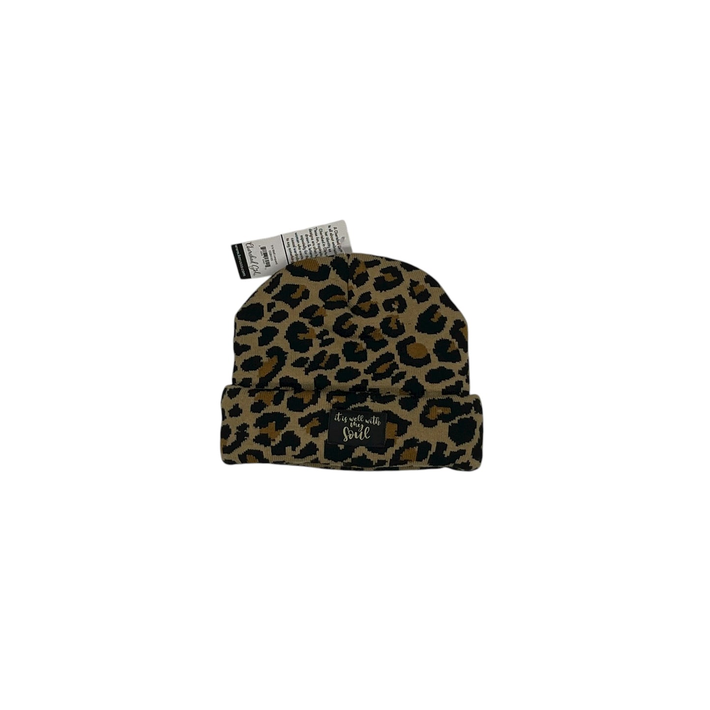 Hat Beanie By Clothes Mentor In Leopard Print