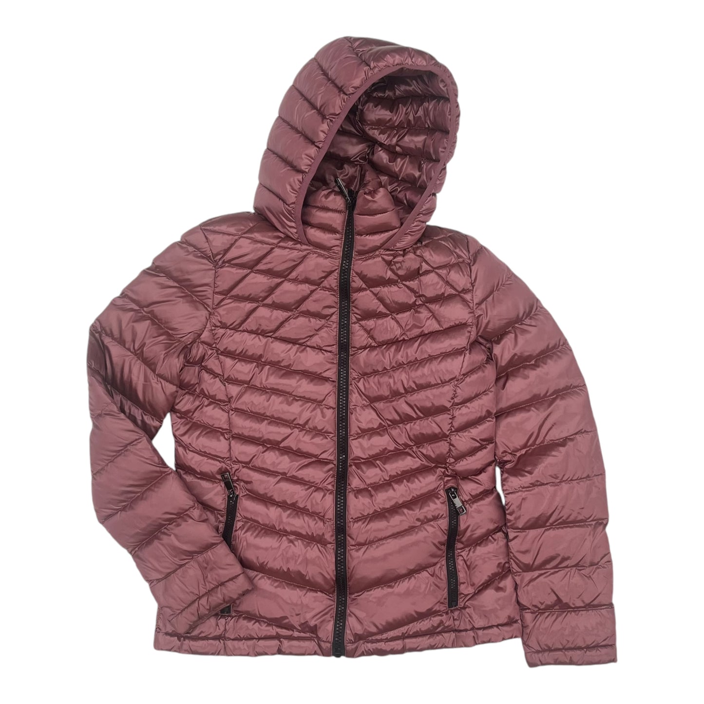 Jacket Puffer & Quilted By Calvin Klein In Pink, Size:S