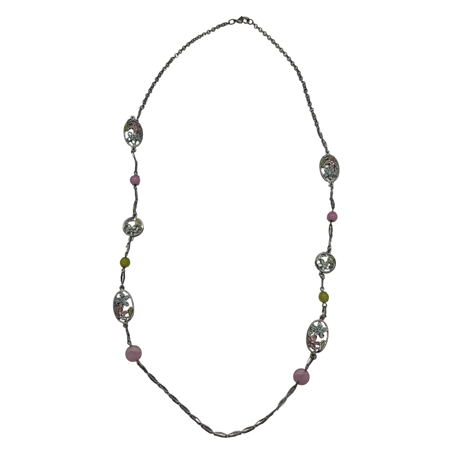 Necklace Other By Clothes Mentor In Pink & Silver
