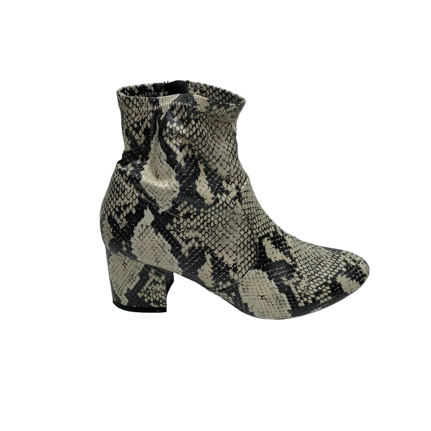 Boots Ankle Heels By Time And Tru In Snakeskin Print, Size:9