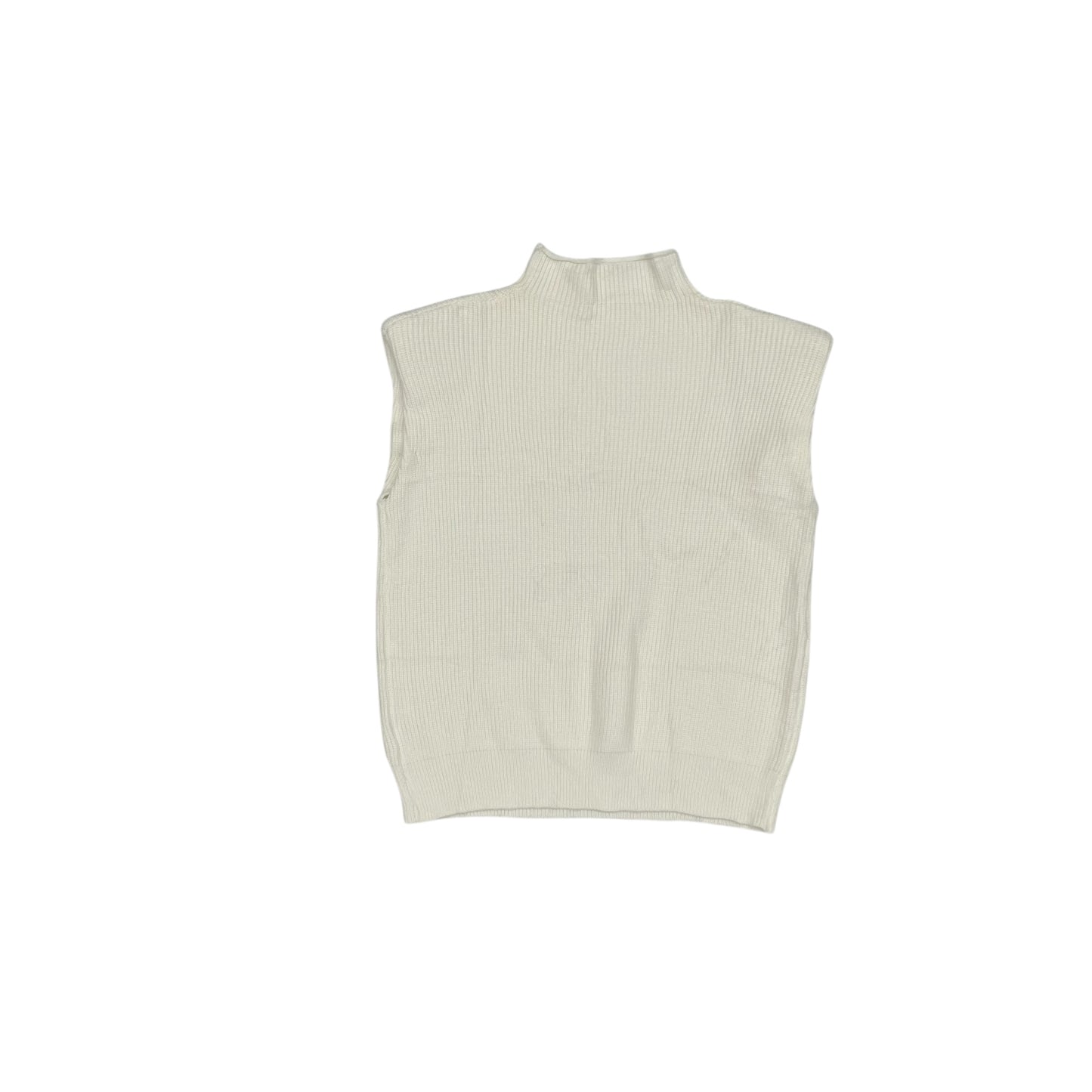Vest Sweater By Clothes Mentor In Cream, Size:L