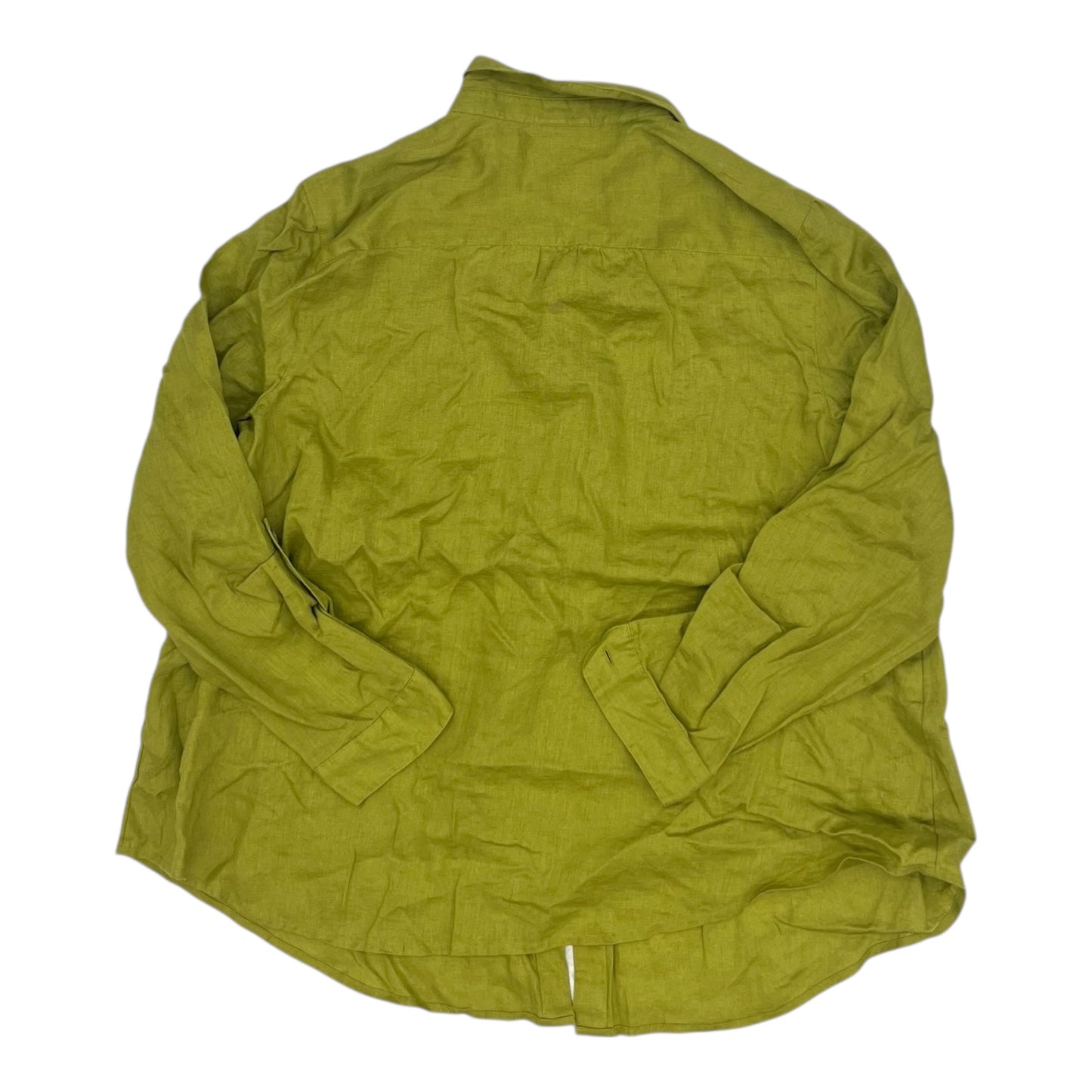 Blouse Ls By J. Jill In Green, Size:Lp