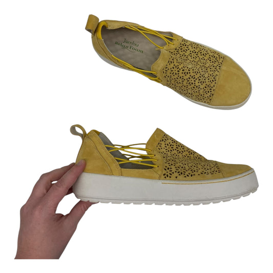 Shoes Sneakers By Jambu In Yellow, Size:8.5