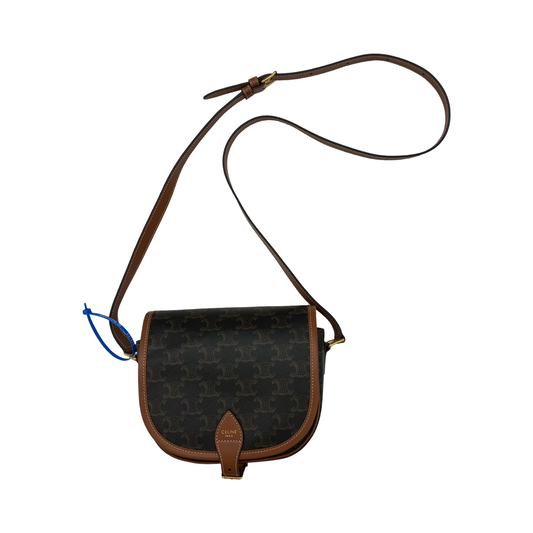 Crossbody Luxury Designer By Celine In Brown, Size:Small