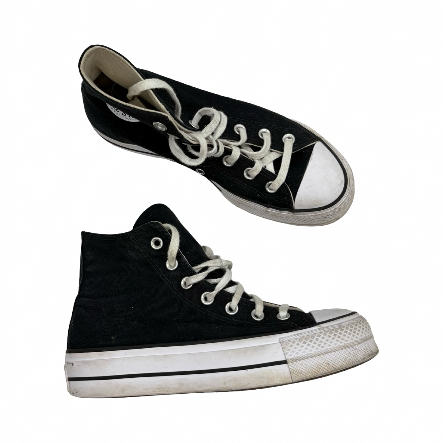 Shoes Sneakers Platform By Converse In Black, Size:7.5