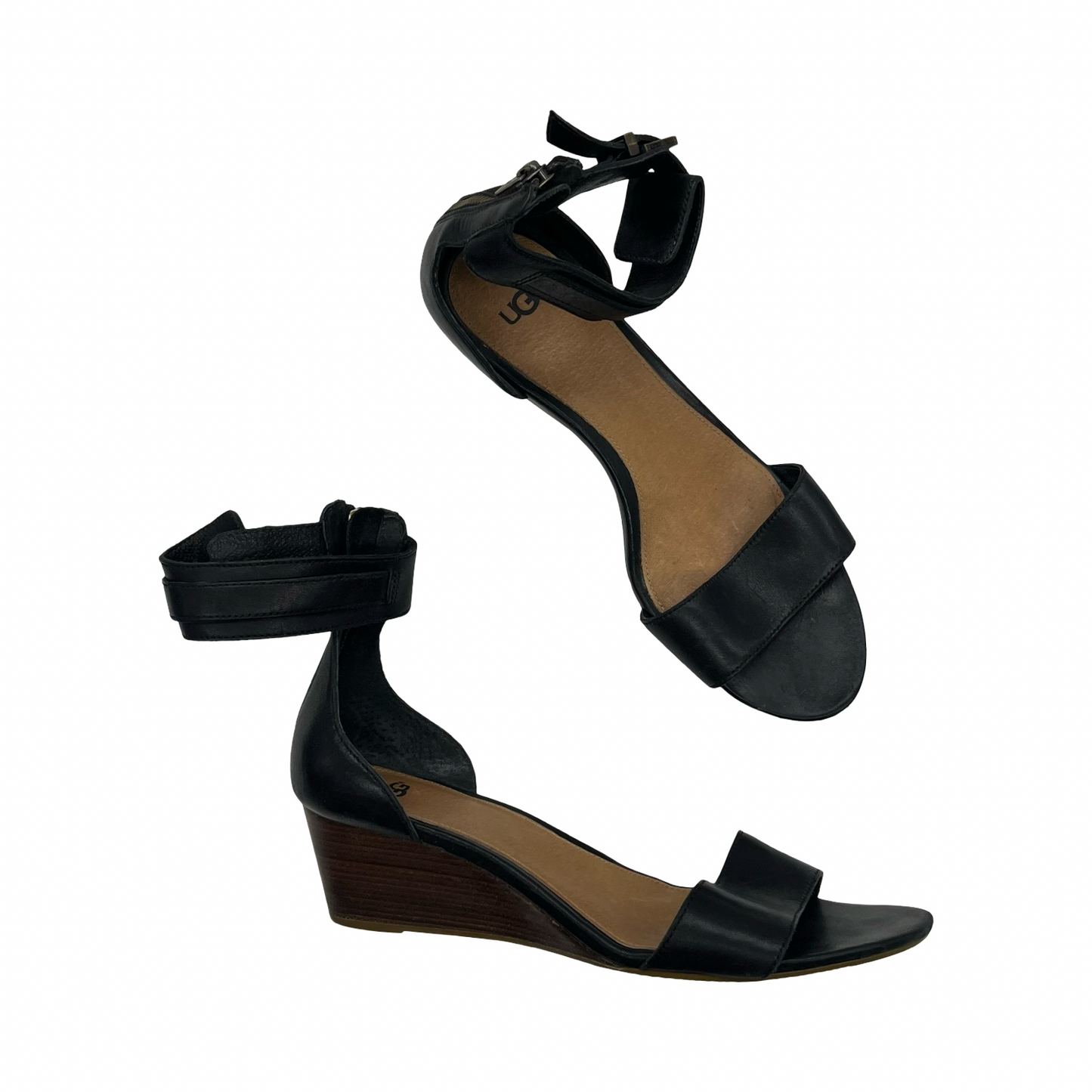 Sandals Designer By Ugg In Black, Size:9.5