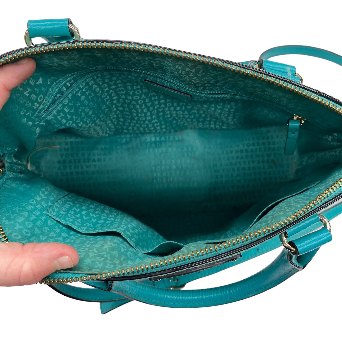 AQUA HANDBAG DESIGNER by KATE SPADE Size:MEDIUM