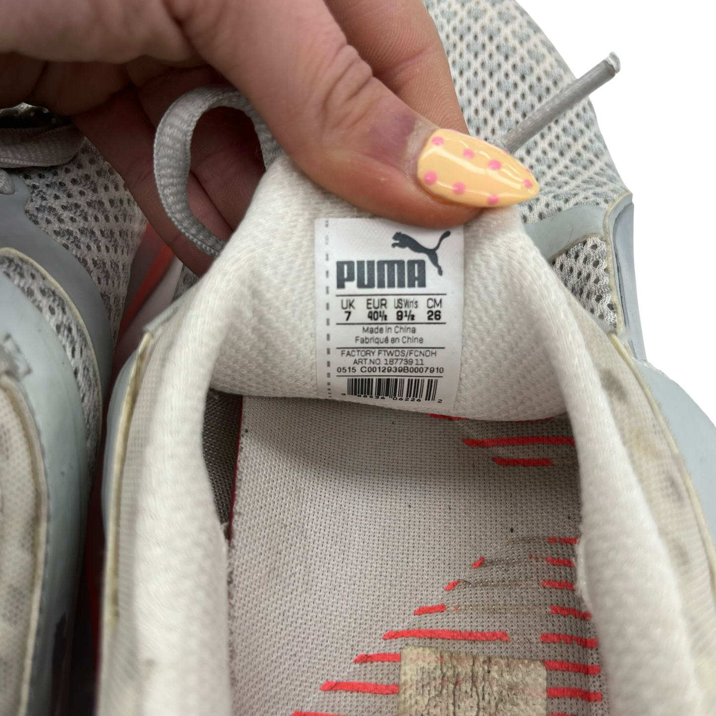 Shoes Athletic By Puma In Grey, Size:9.5