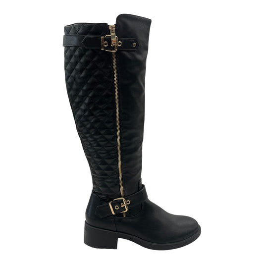 Boots Knee Flats By Dream Pairs In Black, Size:7