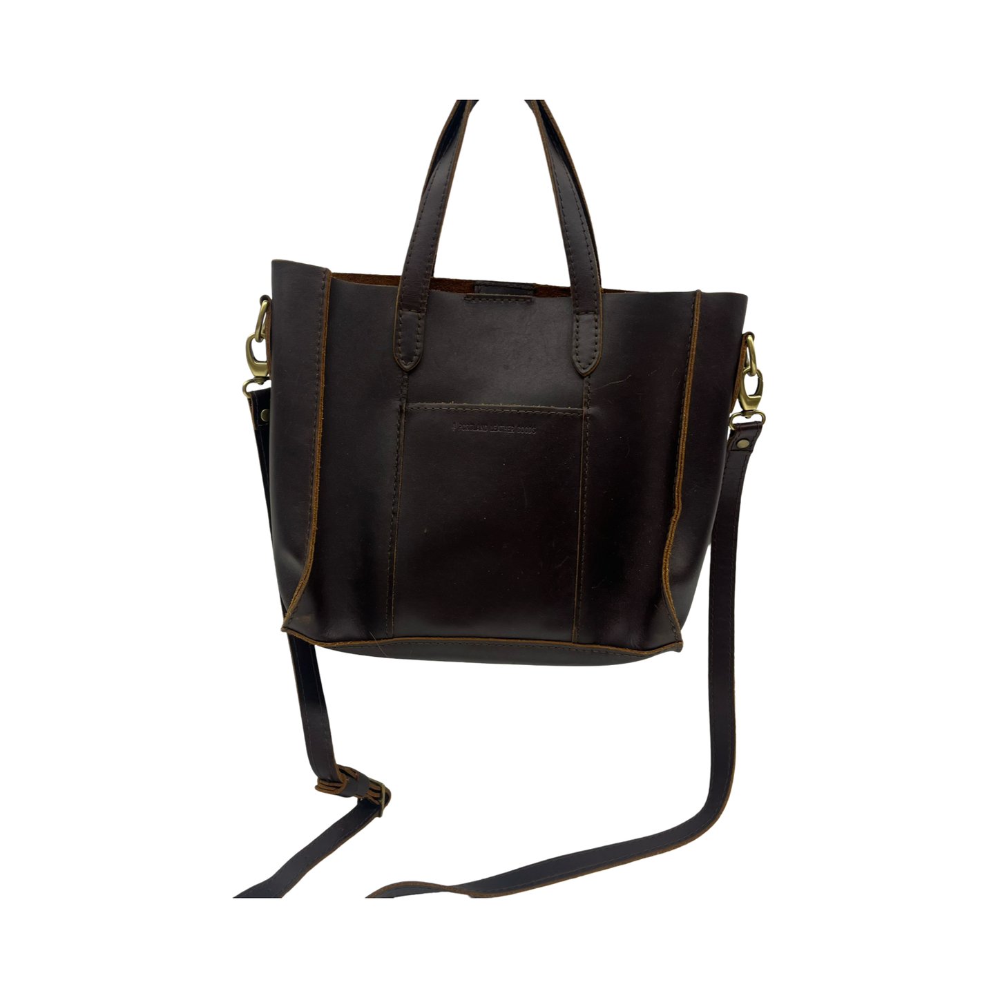 Tote Leather By Portland Leather In Brown, Size:Small