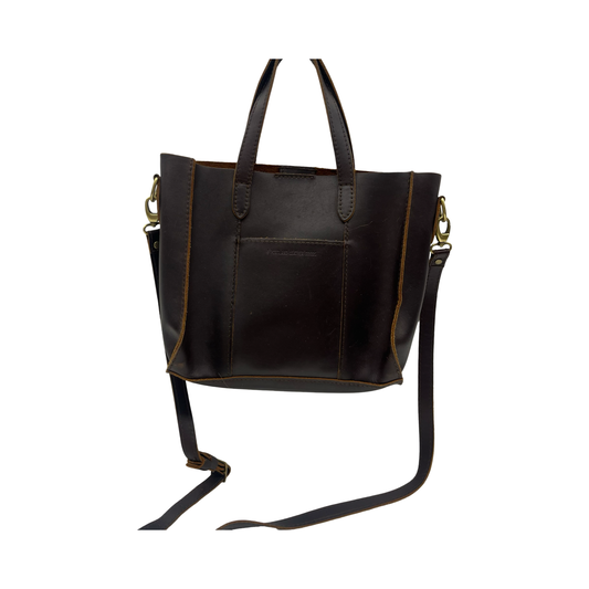 Tote Leather By Portland Leather In Brown, Size:Small