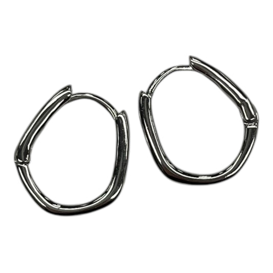 Earrings Hoop By Clothes Mentor In Silver