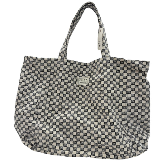 Tote By Billabong In Cream & Grey, Size:Large