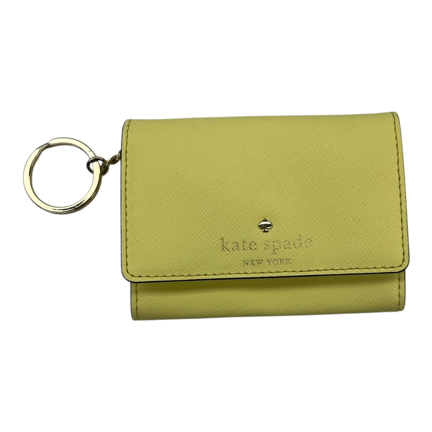 Id/Card Holder Designer By Kate Spade In Yellow