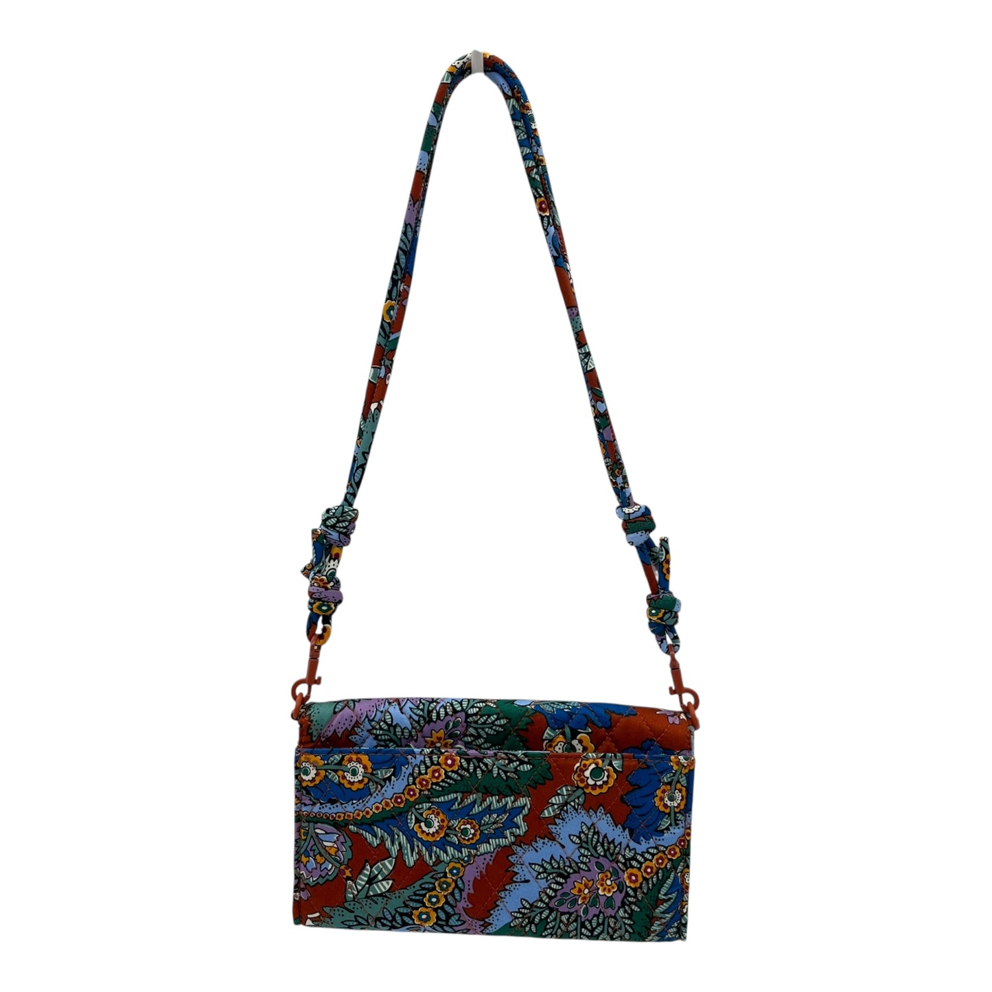 Handbag By Vera Bradley In Blue & Orange, Size:Small