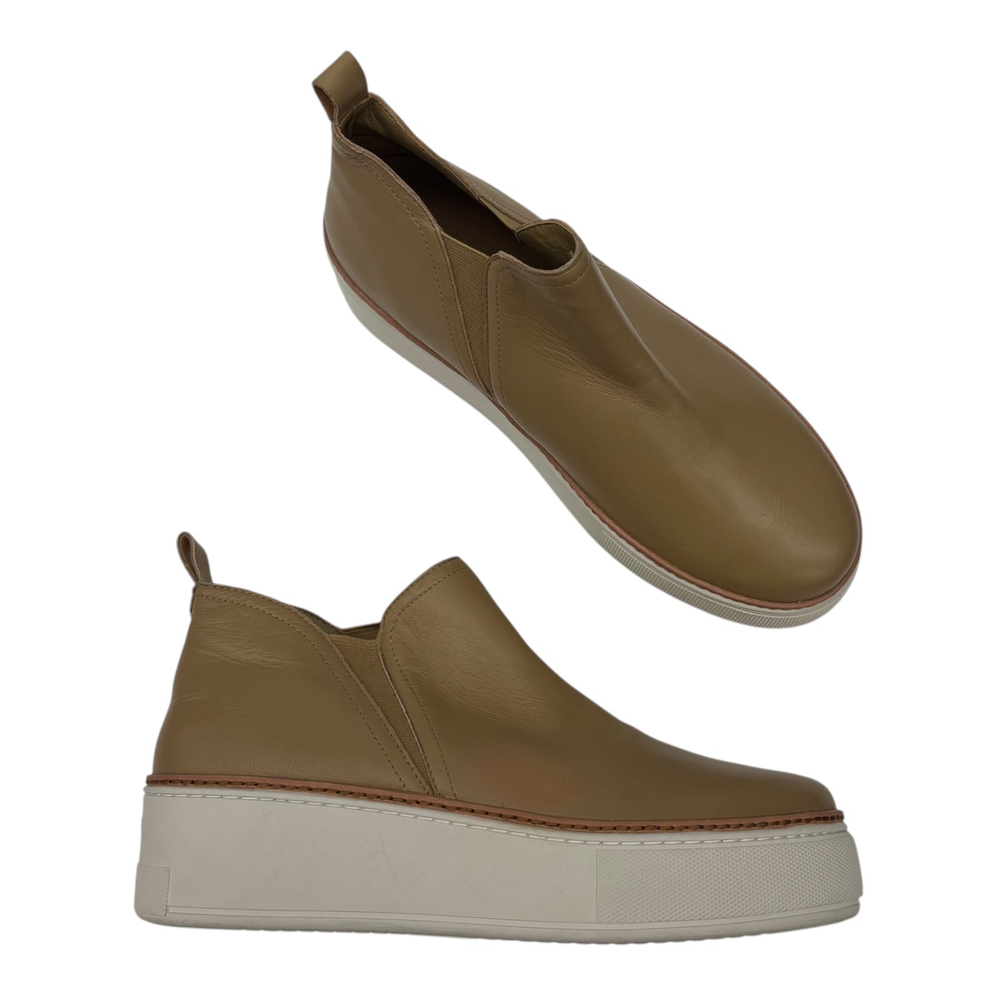 Shoes Flats By J Slides In Brown, Size:10