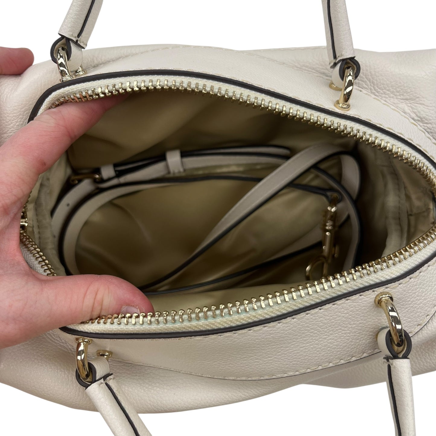 Handbag By Henri Bendel In Cream, Size:Medium
