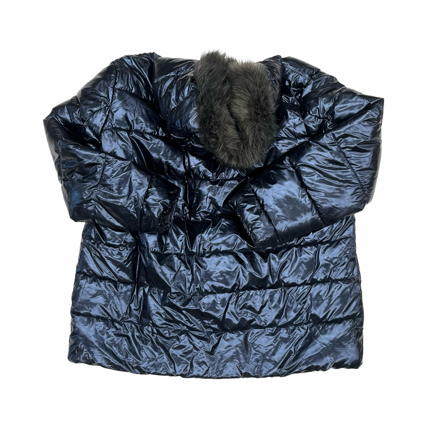 Coat Puffer & Quilted By White Mark In Blue, Size:3X