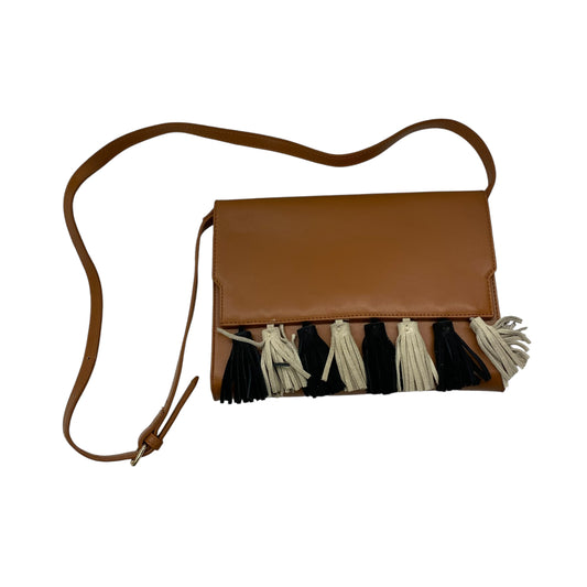 BROWN CROSSBODY by CLOTHES MENTOR Size:MEDIUM