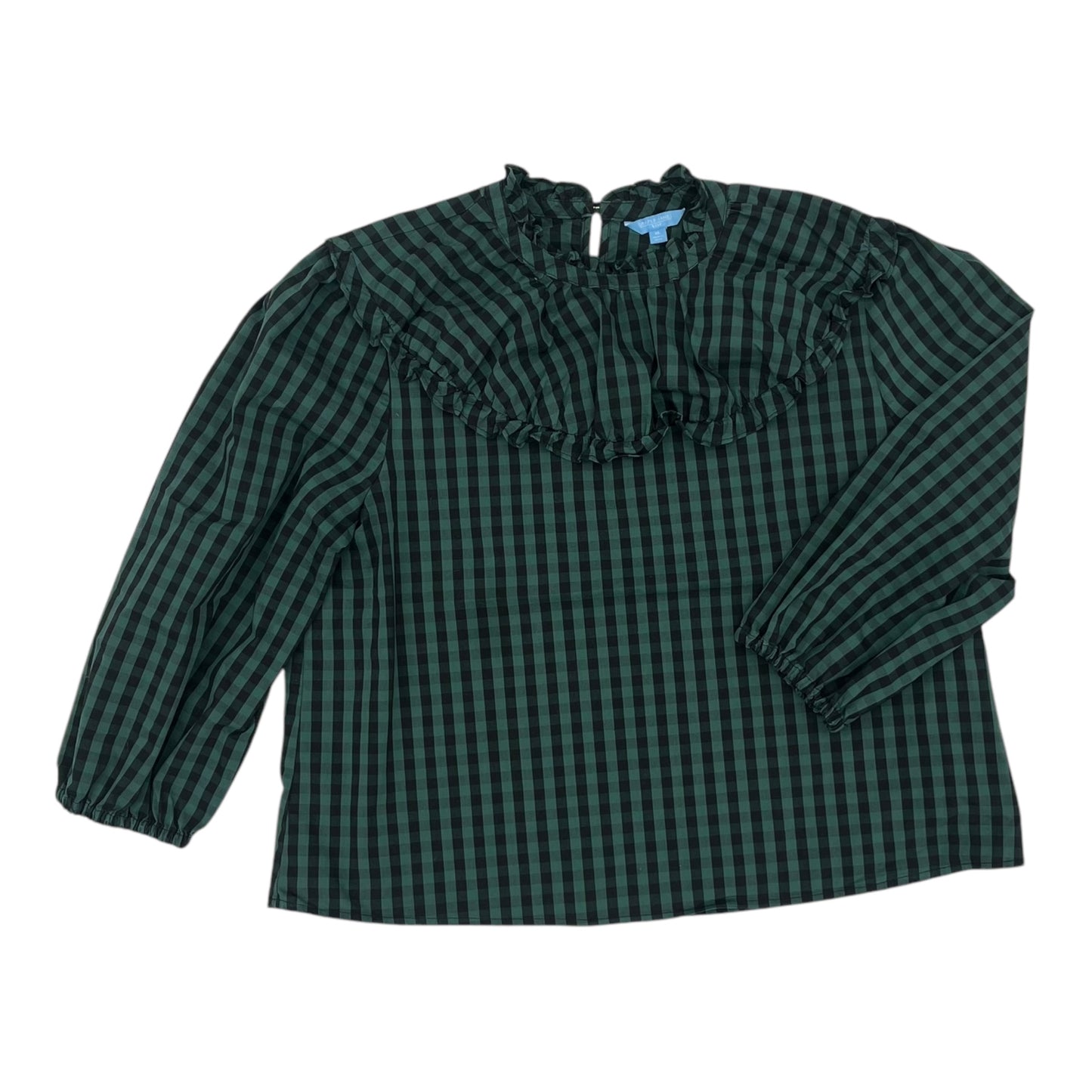 Top Ls By Draper James In Black & Green, Size:Xl