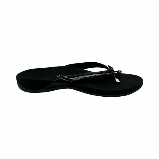 Sandals Flip Flops By Vionic In Black, Size:10
